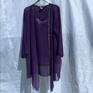 C.O.C. USA 2 piece Top, Size 1X